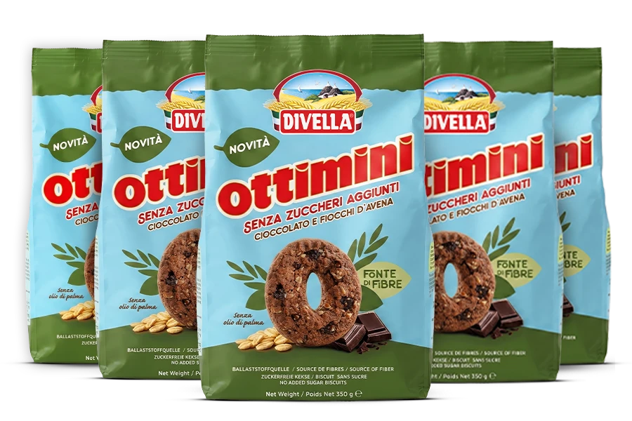 divella-ottimini-biscotti-cioccolato-e-avena-senza-zuccheri-aggiunti image 1