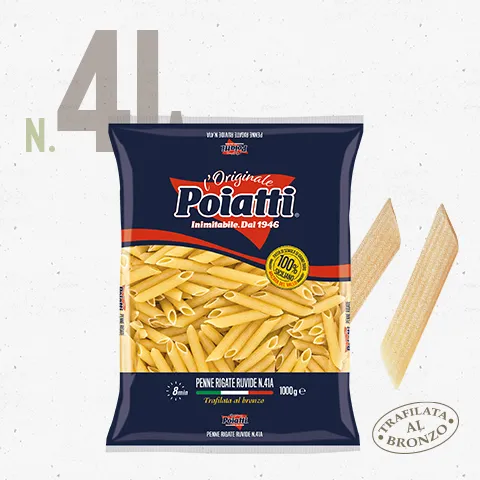 alberto-poiatti-penne-rigate-n-41a-linea-tradizionale-hartweizenpasta image 1