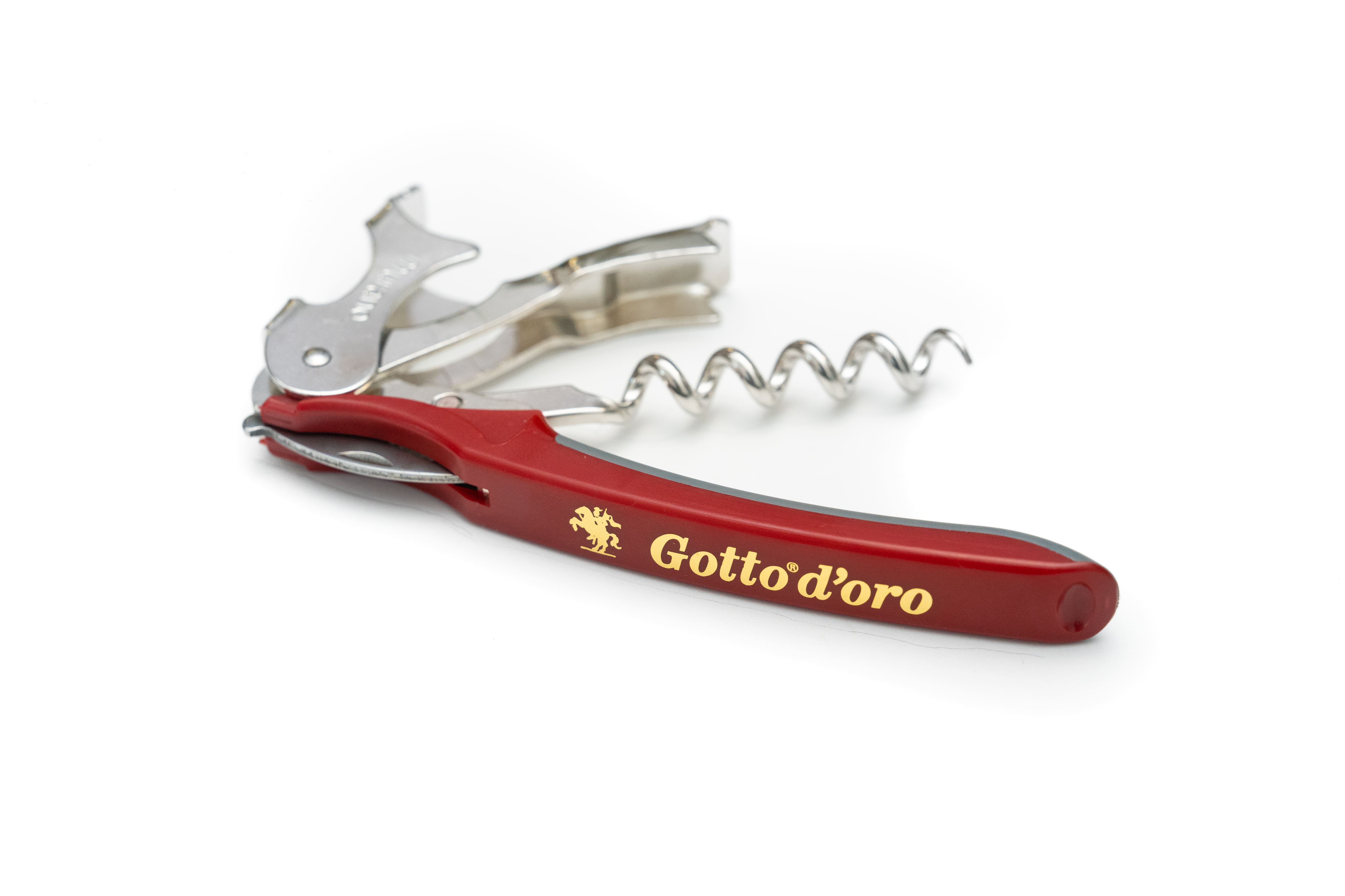 gotto-d-oro-cavatappi-professionale-rosso-korkenzieher image 1